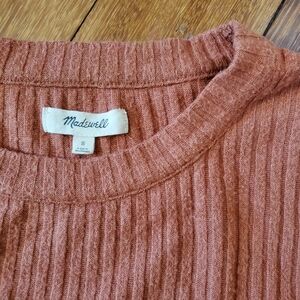 Madewell Orange Balloon 3/4 Sleeve Sweater : Size S